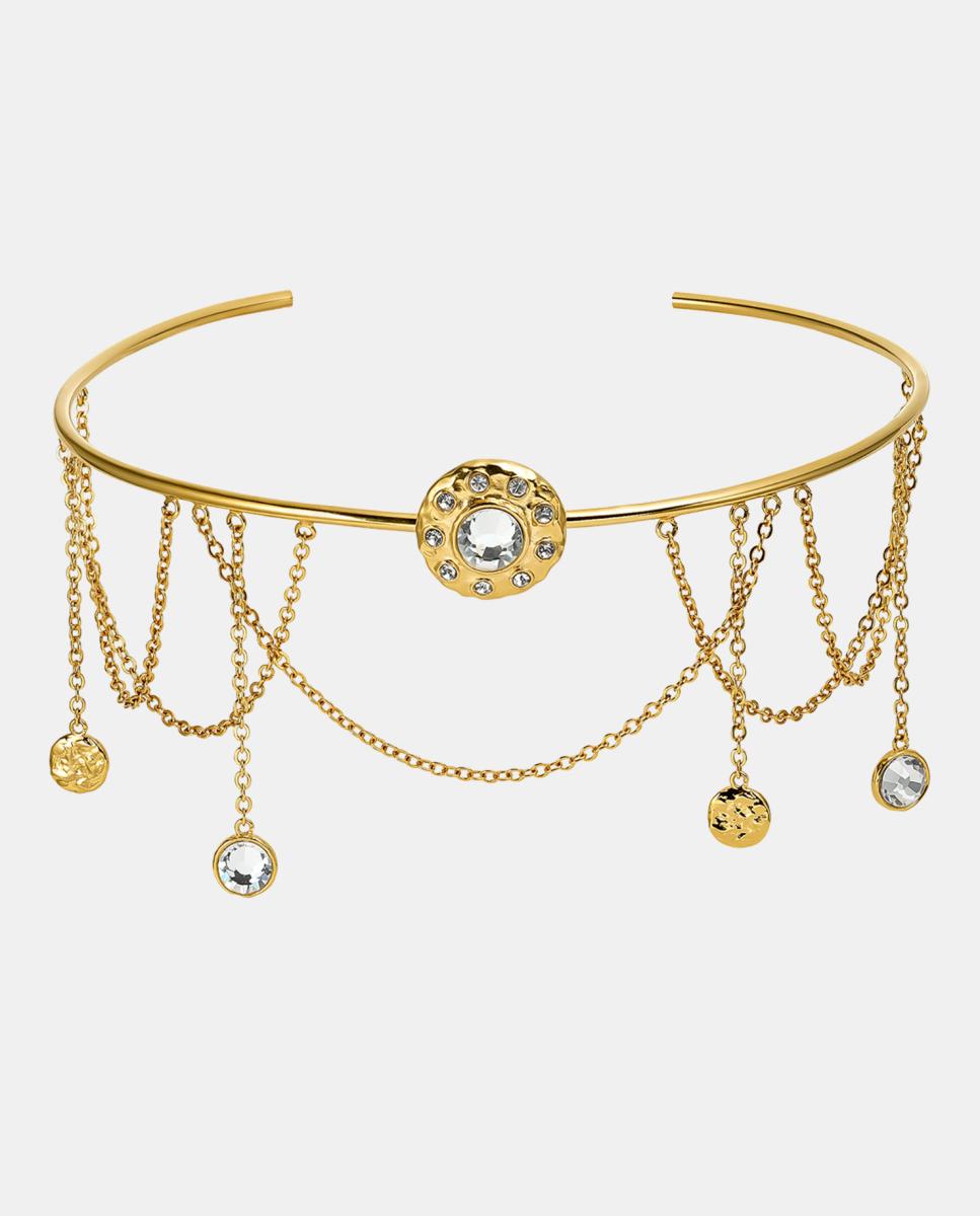 Collar Le Chateau y cristal checo - Dosprimeras - Dorado Dorado-1