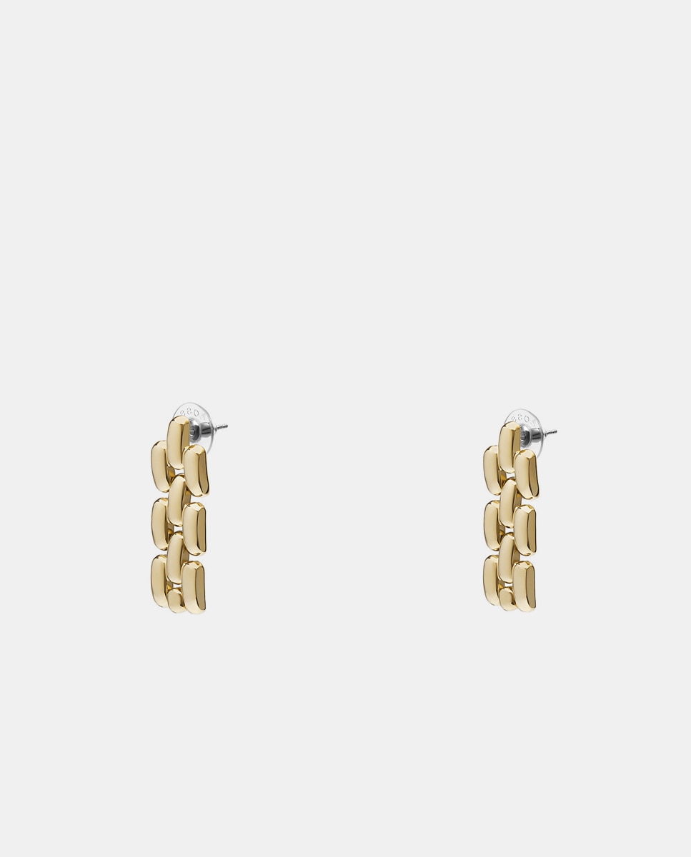 Imagem 0 de Brincos Arden Watch Links de Aço - Dourado