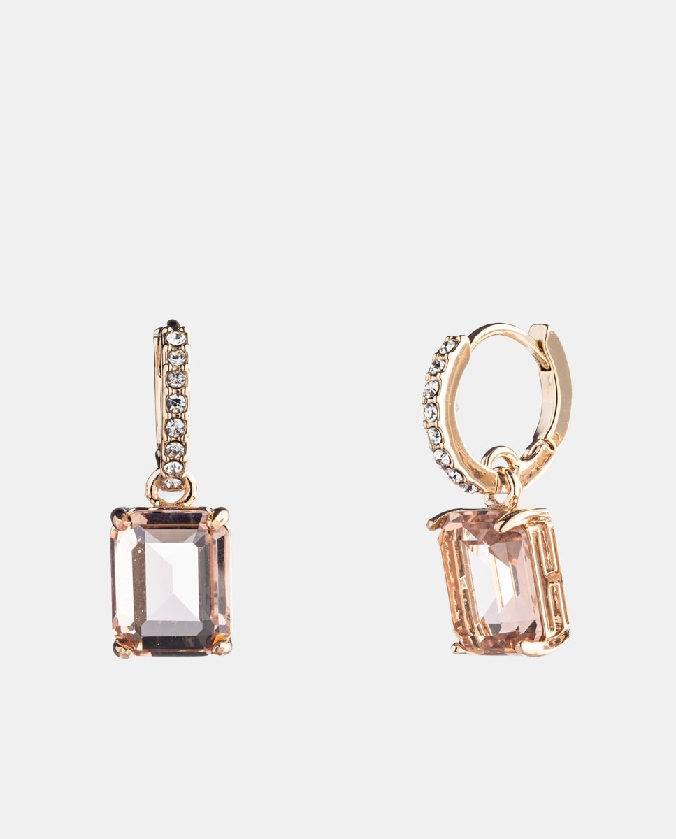 Pendientes Rose Vale con piedra y pavés - Lauren Ralph Lauren - Rosa Rosa-1