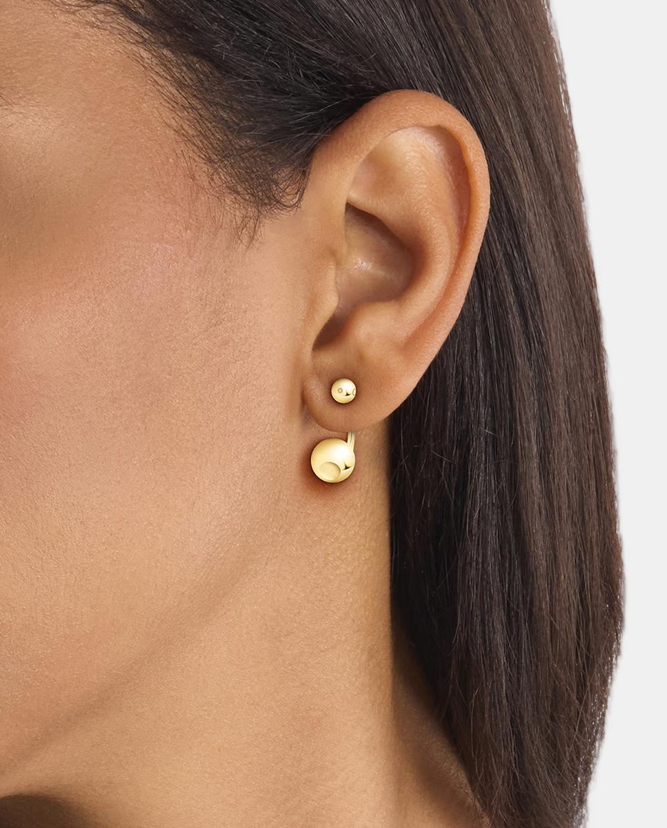 Pendientes Sculptural Bubbles de acero y circonita - Calvin Klein - Blanco Blanco-2