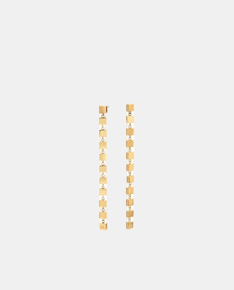 Pendientes Geometric de acero - Calvin Klein - Dorado Dorado-2