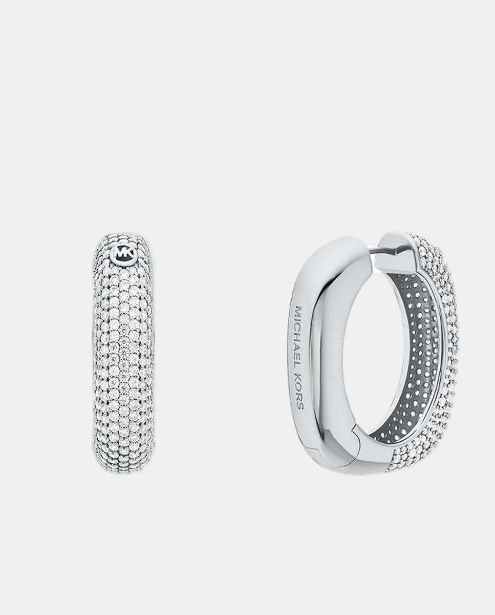 Imagem 0 de Brincos de argola premium com zircónias cúbicas cravejadas