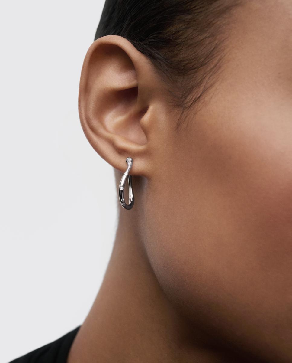 Pendientes Essentials con circonita - PDPAOLA - Blanco Blanco-4