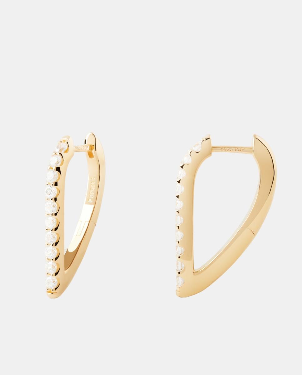 Imagen 0 de Pendientes Essentials con circonita Blanco