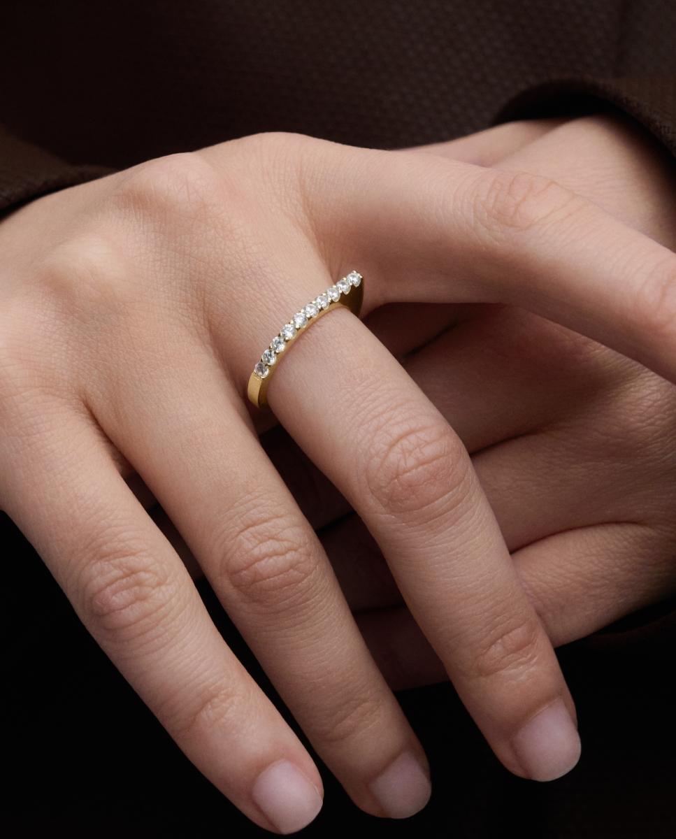 Anillo Essentials con circonita - PDPAOLA - Blanco Blanco-4