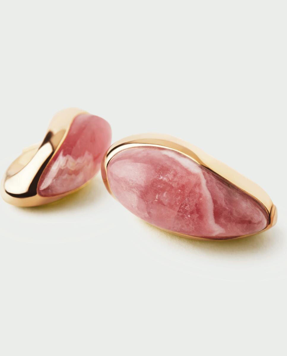 Pendientes The Moment con rodocrosita - PDPAOLA - Rosa Rosa-3