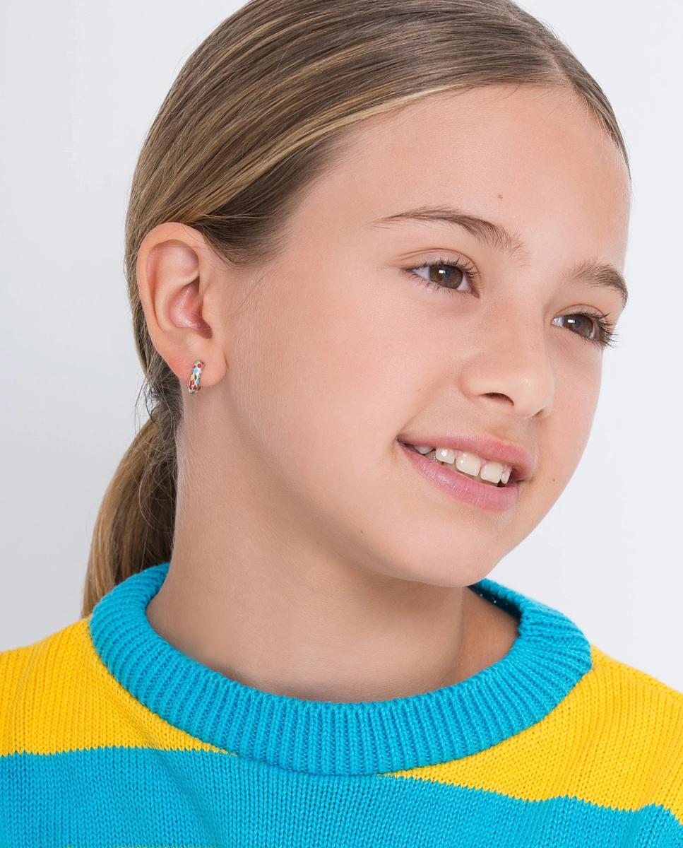 Imagen 3 de Pendiente a aro New Pecas - Agatha Ruiz de la Prada - Multicolor Multicolor