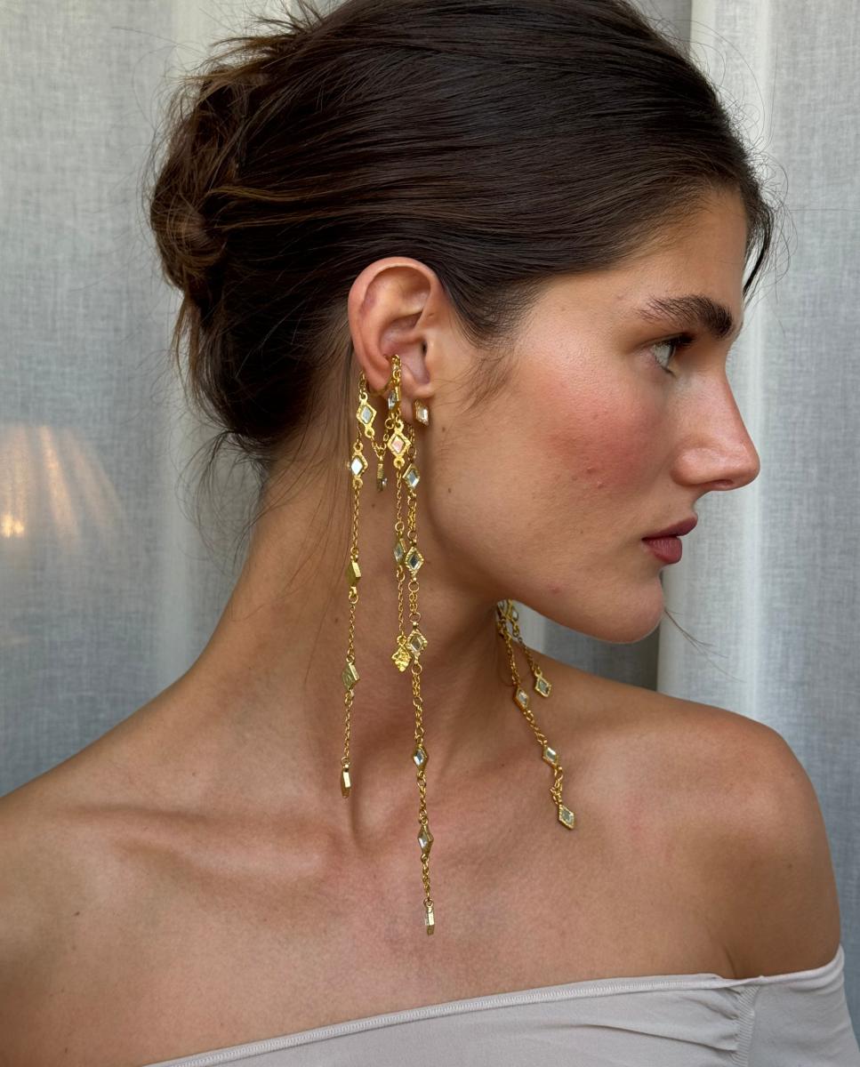 Imagen 5 de Pendiente ava oro - SACH Atelier - Dorado Dorado