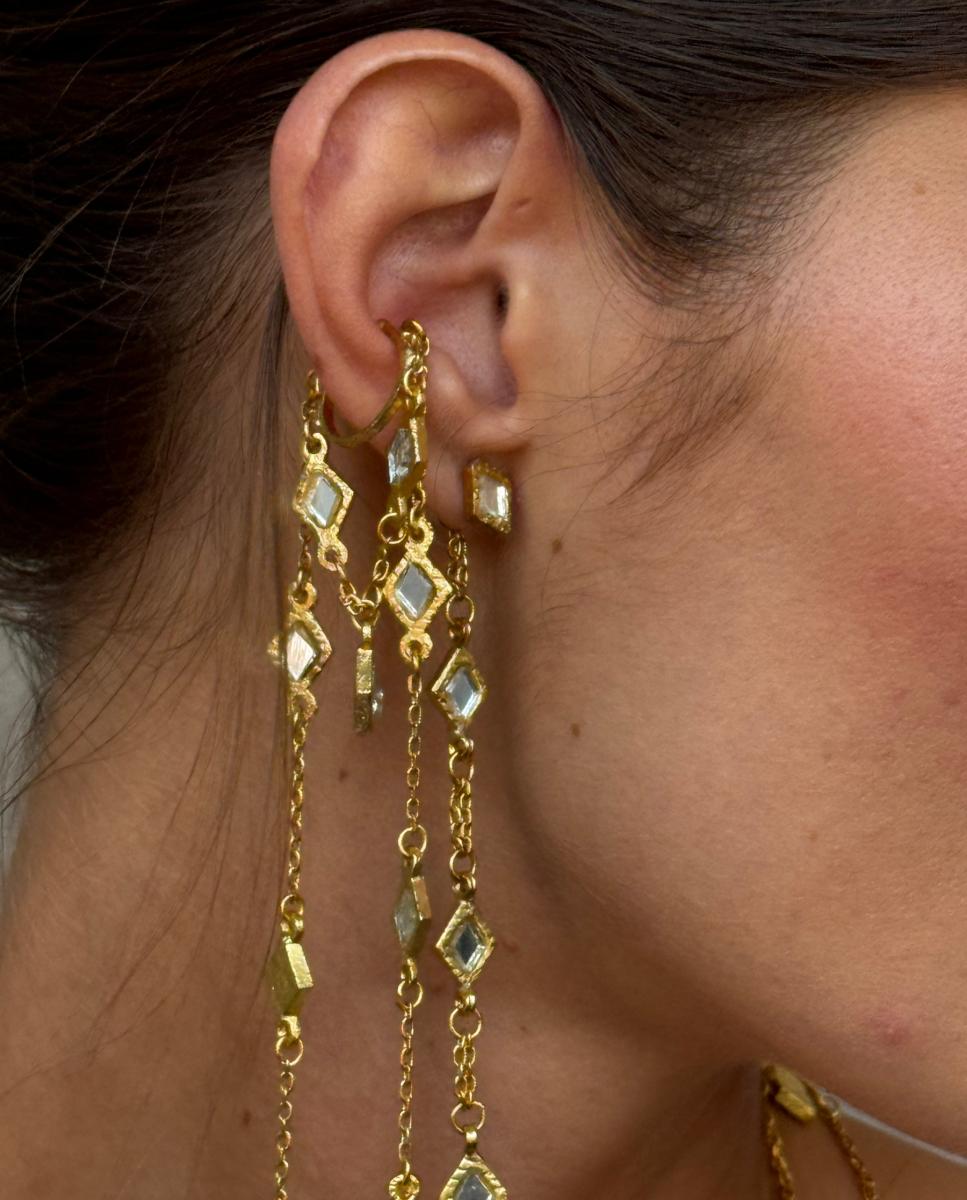 Imagen 6 de Pendiente ava oro - SACH Atelier - Dorado Dorado