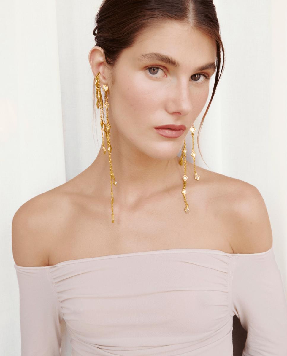 Imagen 8 de Pendiente ava oro - SACH Atelier - Dorado Dorado