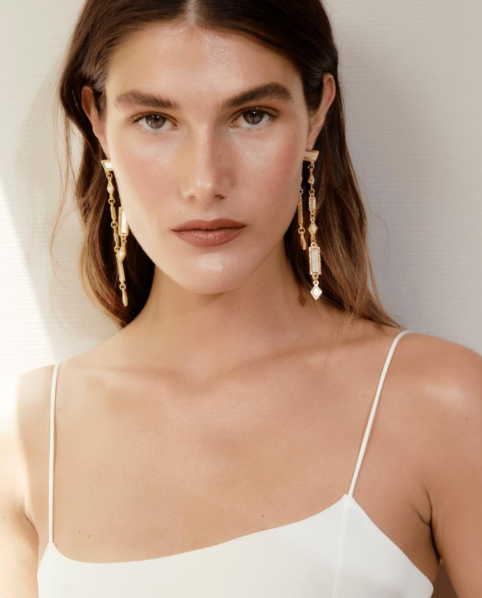 Pendientes nira - SACH Atelier - Dorado Dorado-7