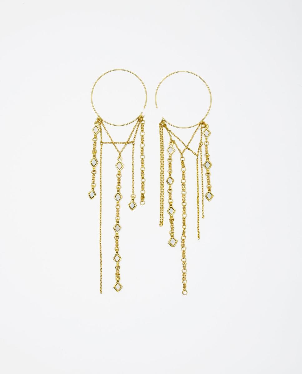 Imagen 0 de Pendientes olea Dorado