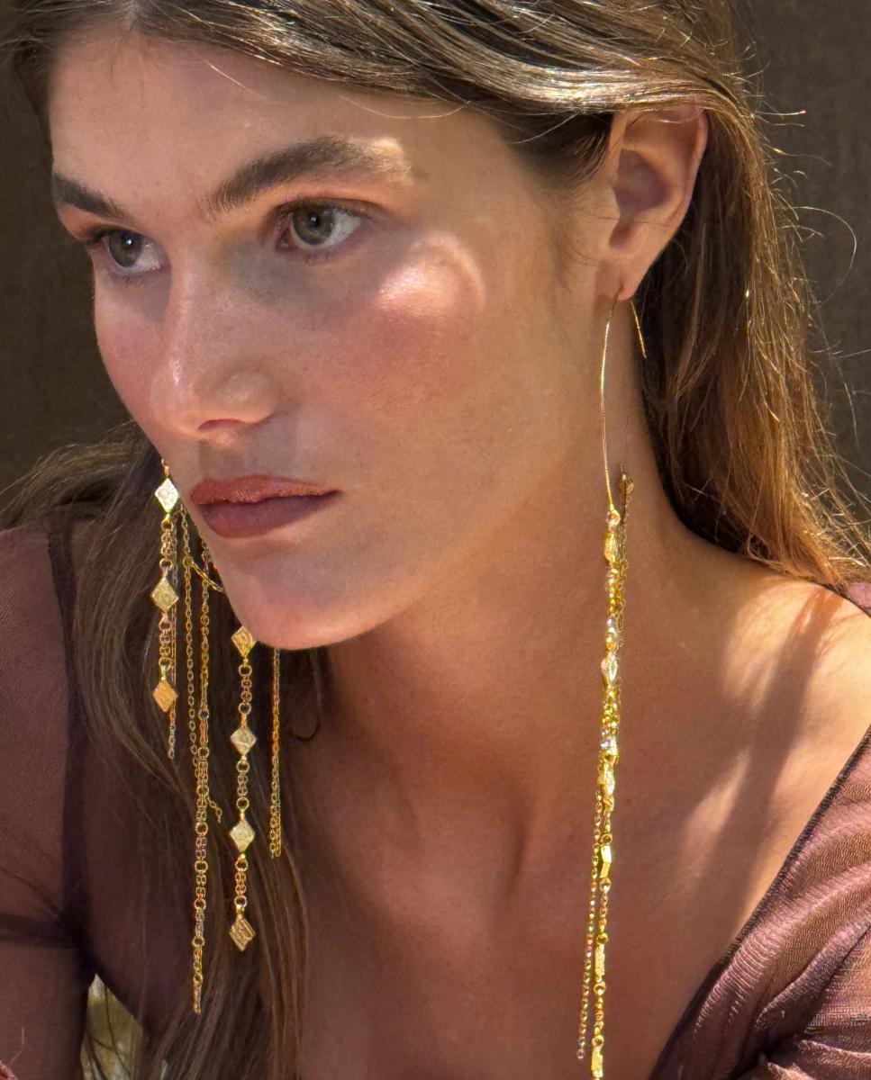 Pendientes olea - SACH Atelier - Dorado Dorado-4