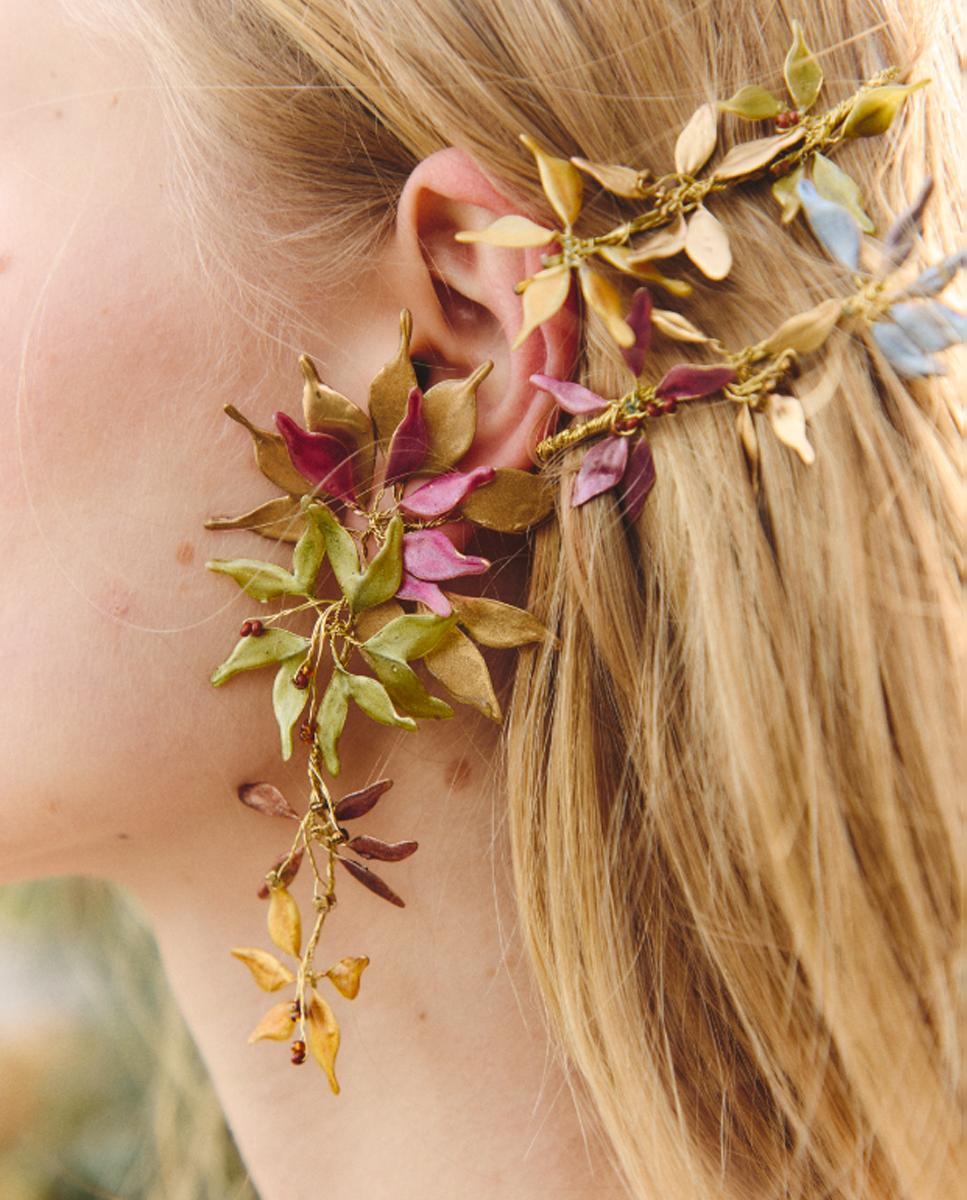 Pendientes brote - SACH Atelier - Dorado Dorado-2