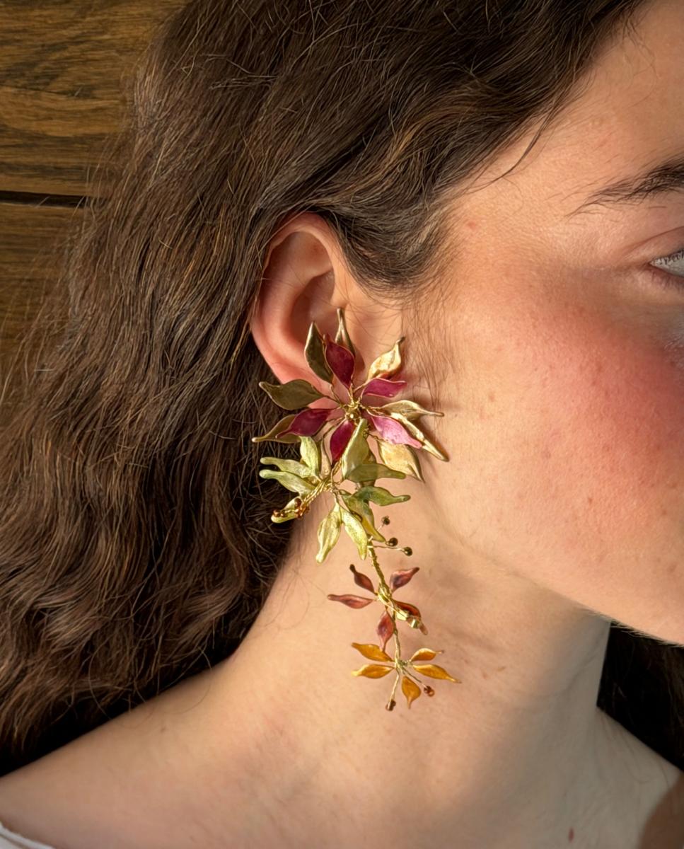 Pendientes brote - SACH Atelier - Dorado Dorado-3