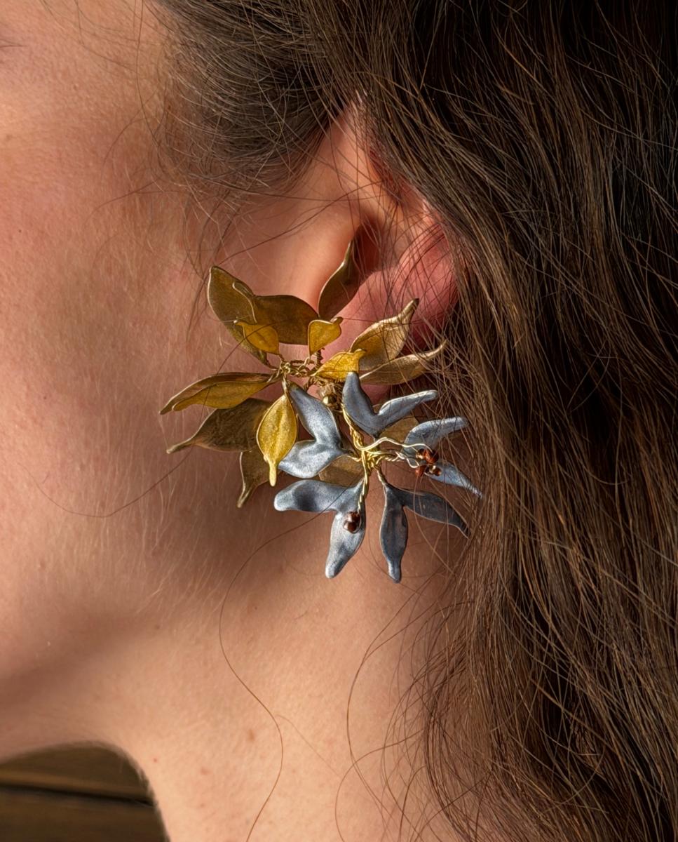 Pendientes brote - SACH Atelier - Dorado Dorado-4