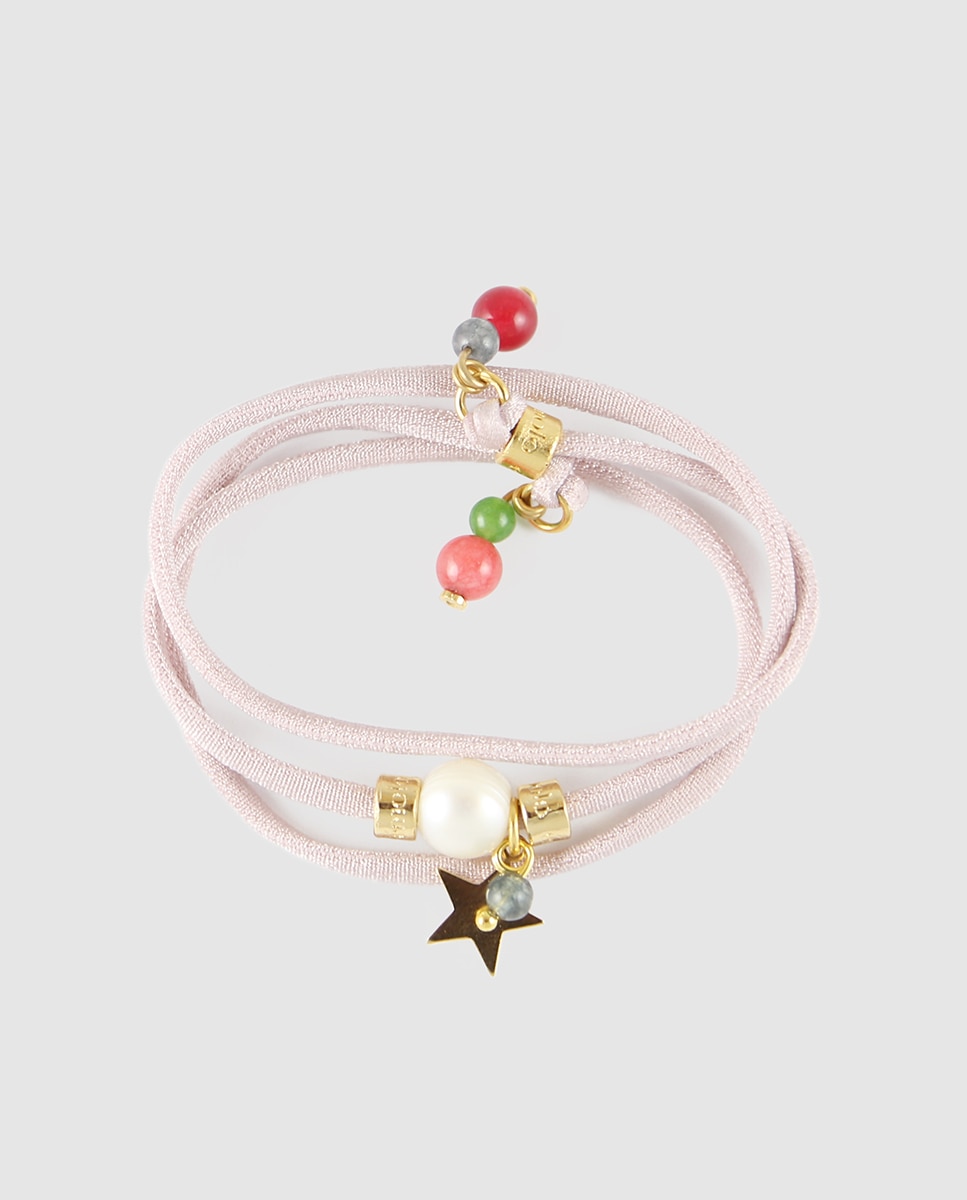 ÉMOLO - Pulsera Émolo Miz perla rosa claro.