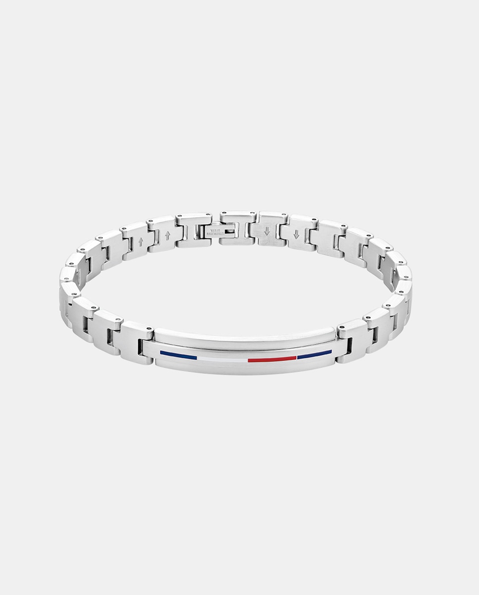 Pulseira de Aço Inoxidável Prata-1
