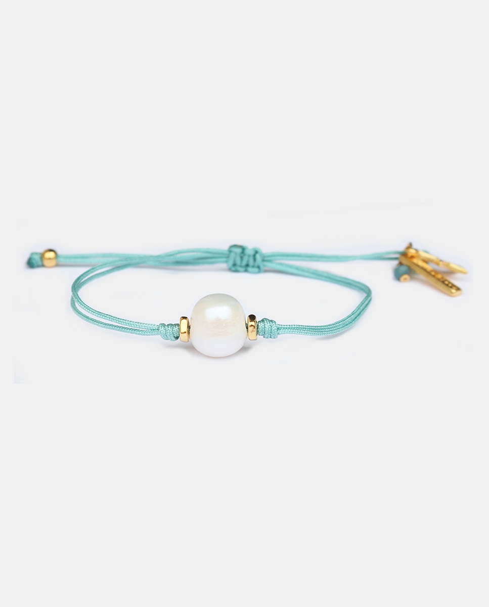 Imagen 1 de Pulsera Perla de hilo - Link & Love - Turquesa Turquesa