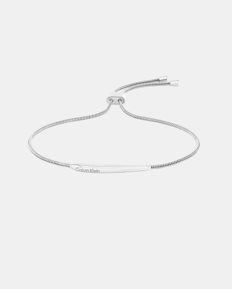 Imagen 0 de Pulsera Elongated Drops de acero Plata