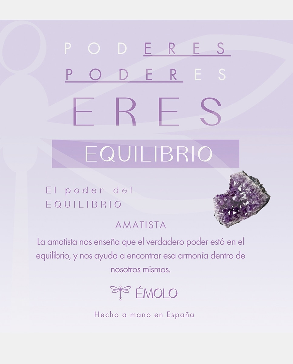 Collar Due Poderes de amatista - ÉMOLO - Morado Morado-5