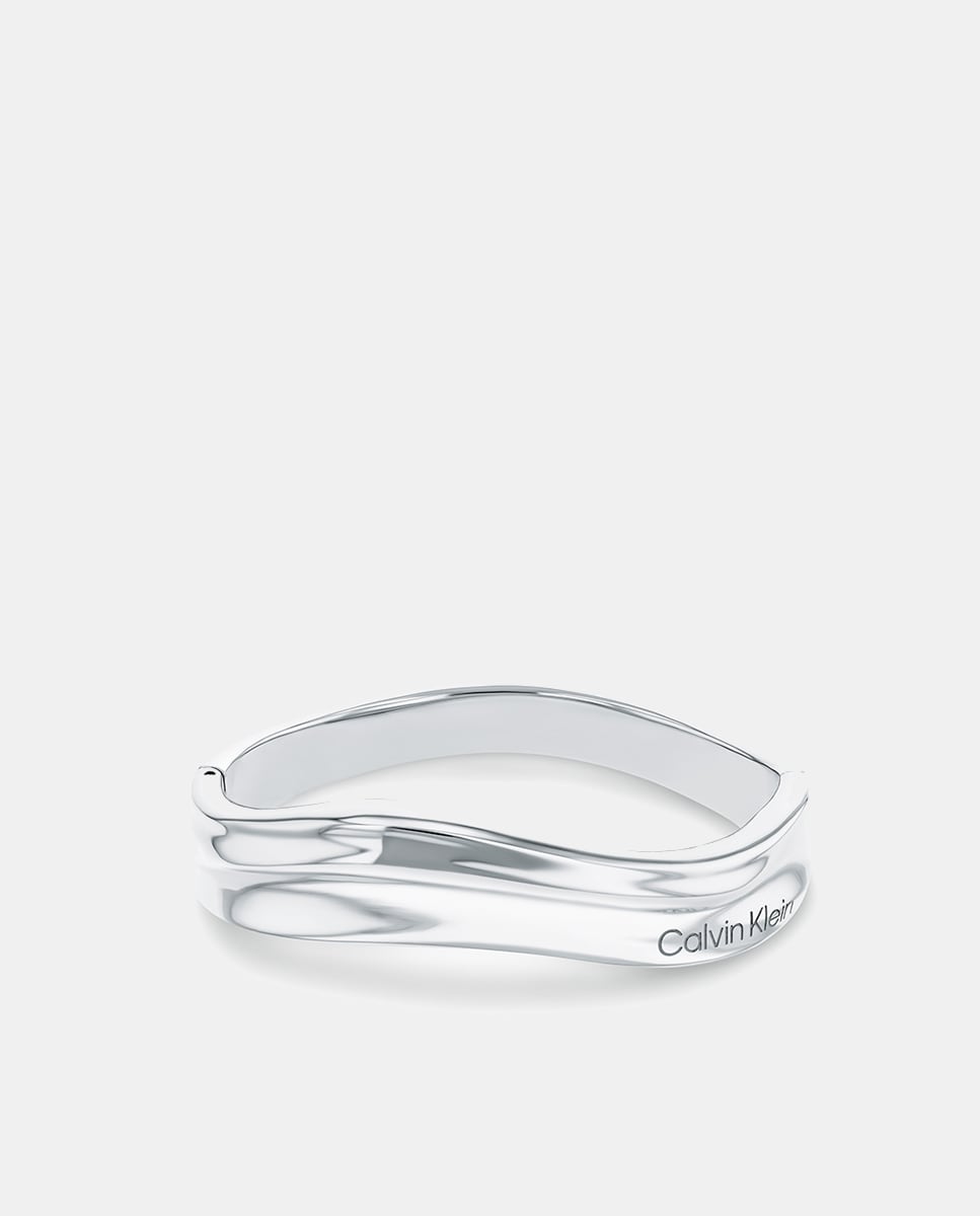 Pulsera Elemental de acero Plateado-1