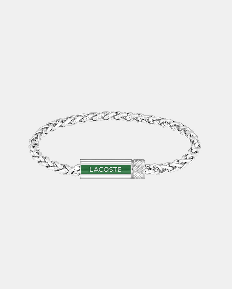 Pulsera de hombre Spelt de acero con logo - Lacoste - Verde Verde-1
