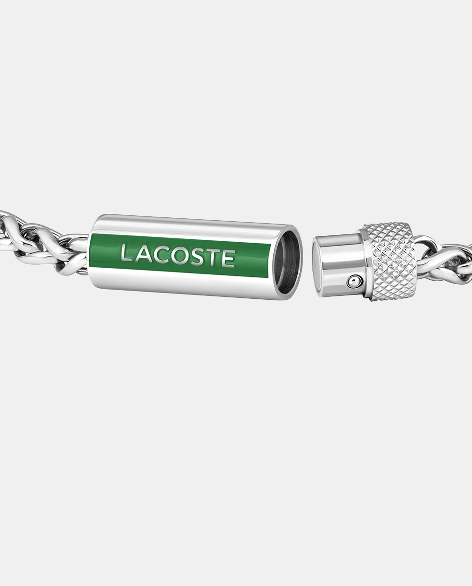 Pulsera de hombre Spelt de acero con logo - Lacoste - Verde Verde-3