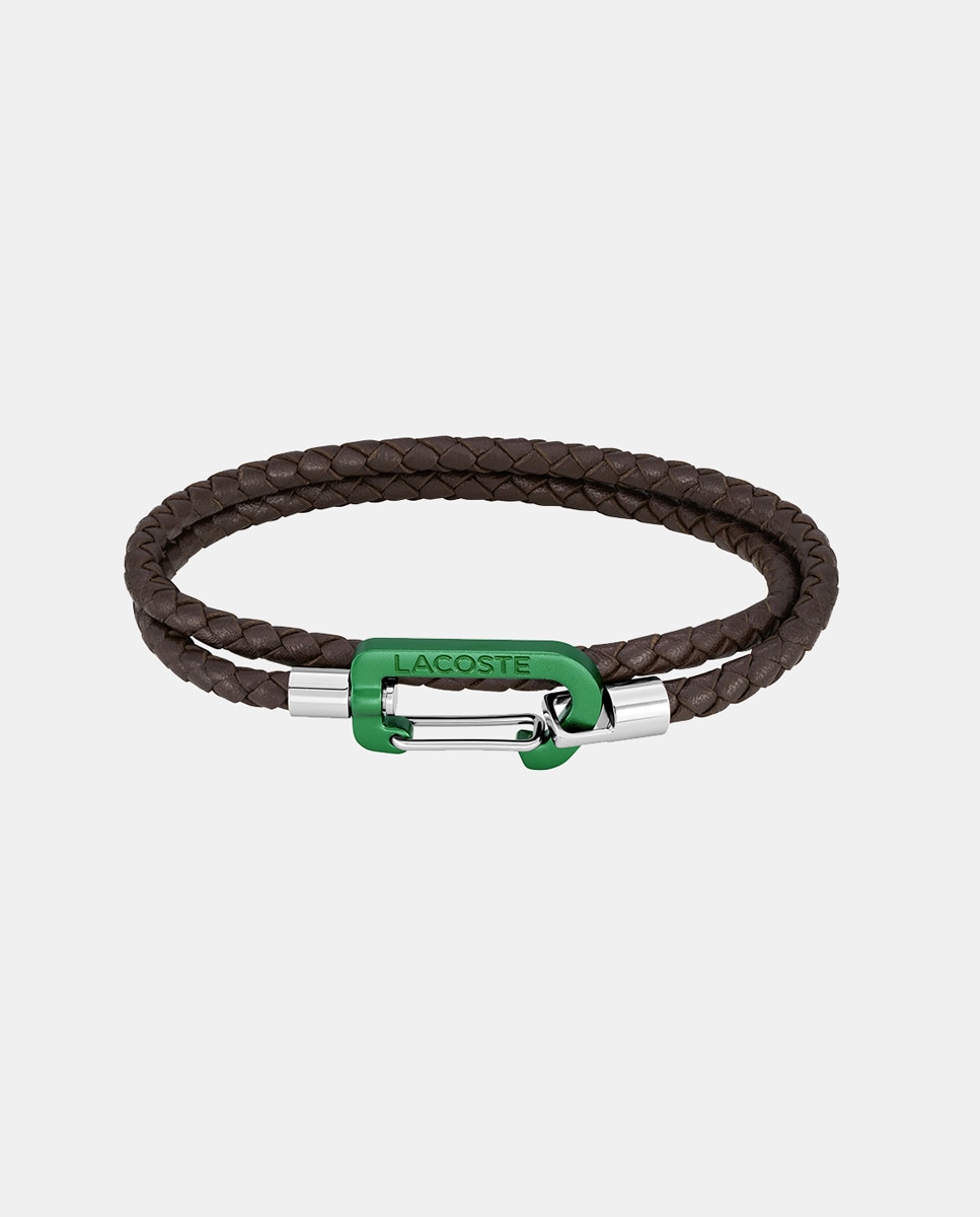 Imagen 0 de Pulsera de hombre Matt de piel marrón Marrón