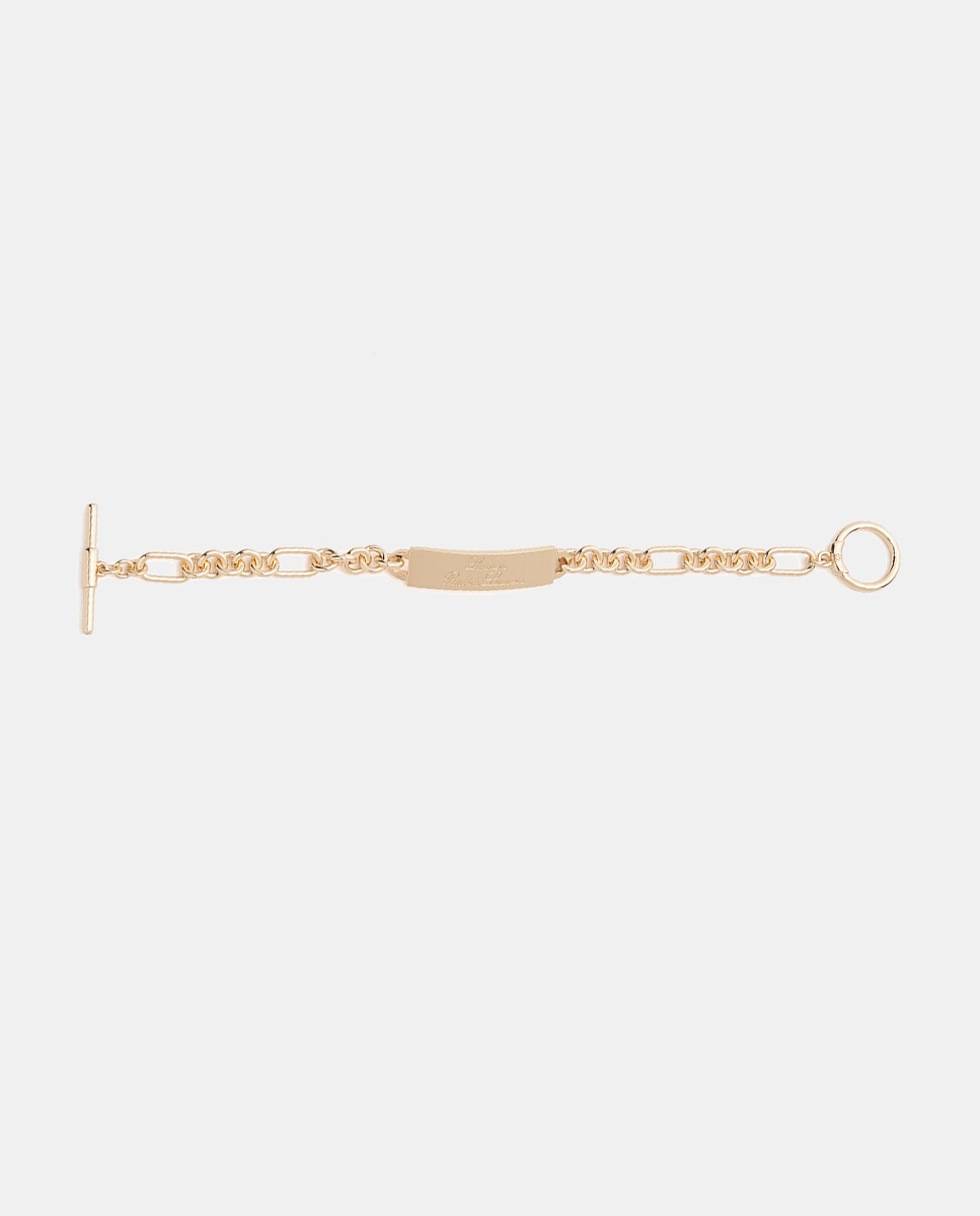 Imagen 0 de Pulsera Archer dorada con logo Oro