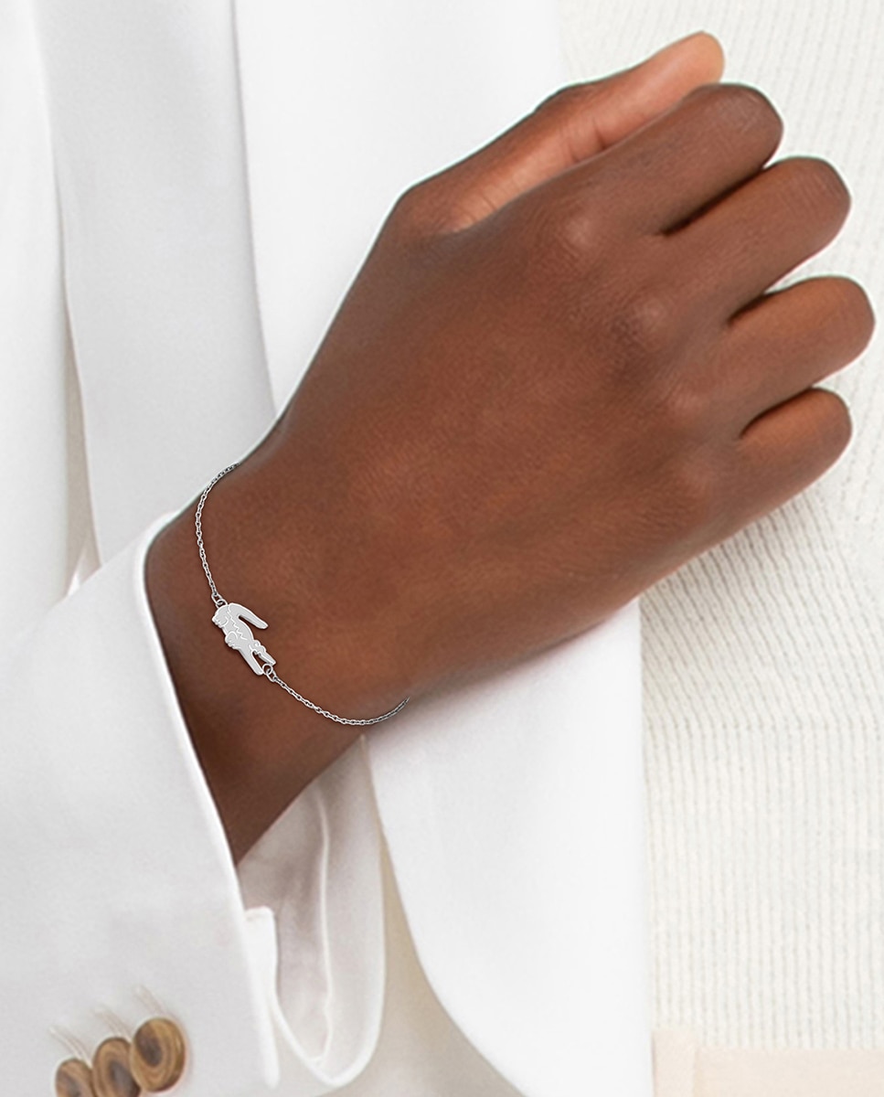 Pulsera Crocodile de acero - Lacoste - Plata Plata-2