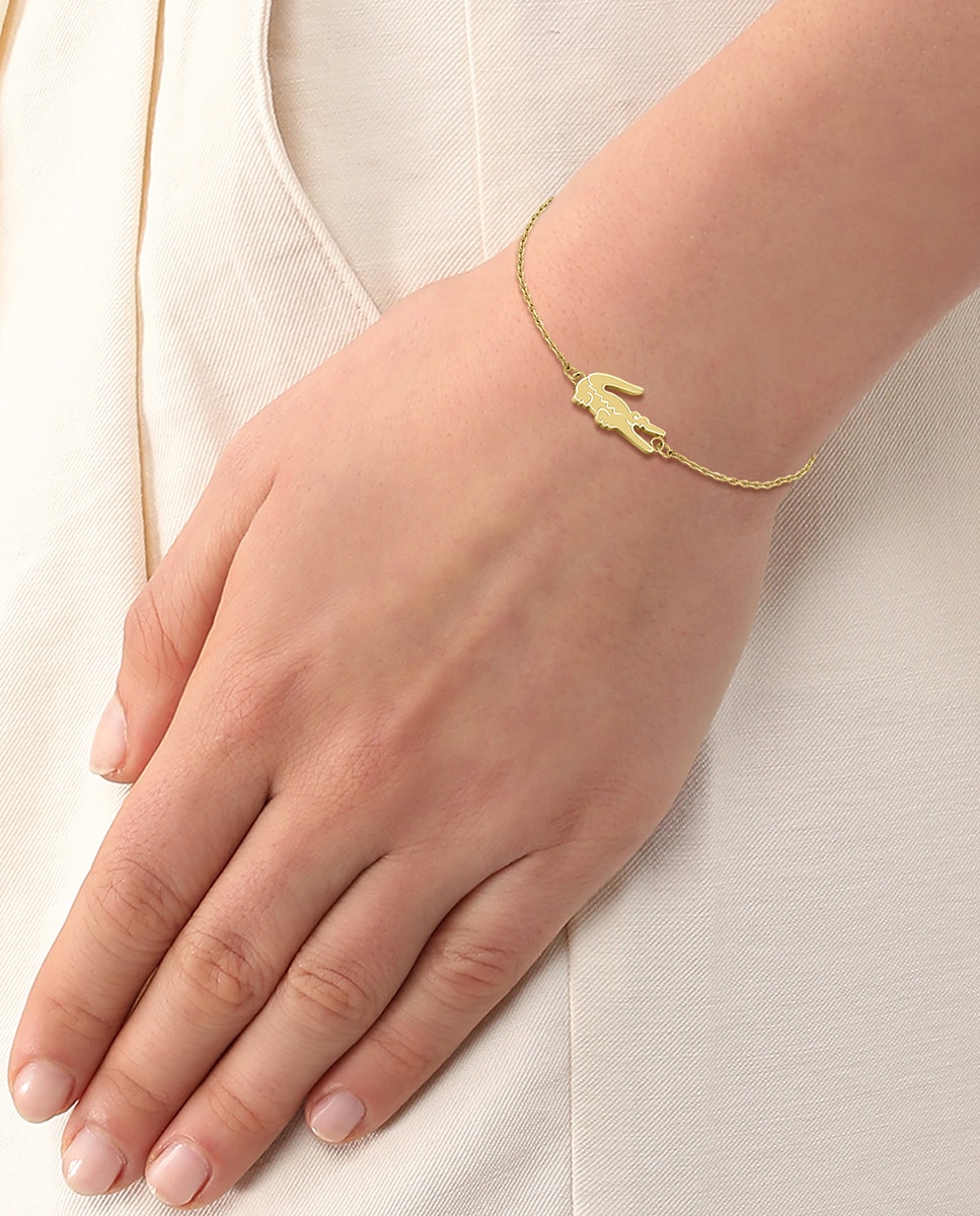 Pulsera Crocodile de acero dorado - Lacoste - Oro Oro-2
