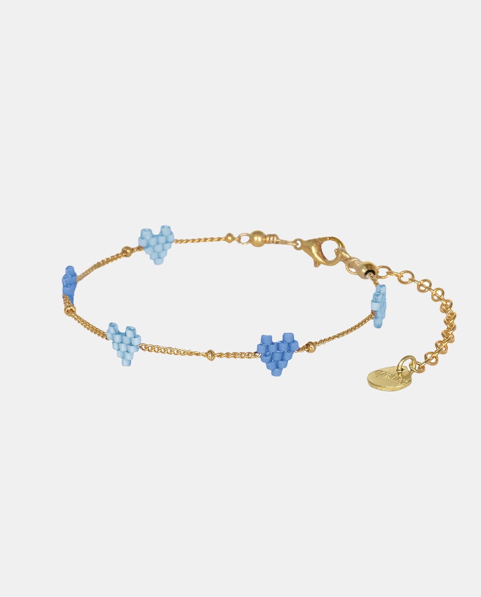 Pulsera Love miyuki cadena azul Azul Mishky · El Corte Inglés