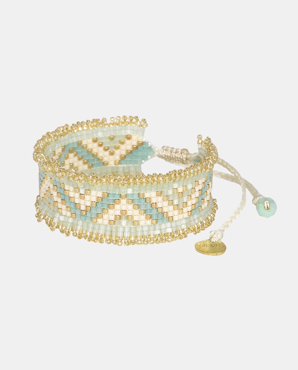 Imagen 0 de Pulsera Fringe Miyuki turquesa Turquesa