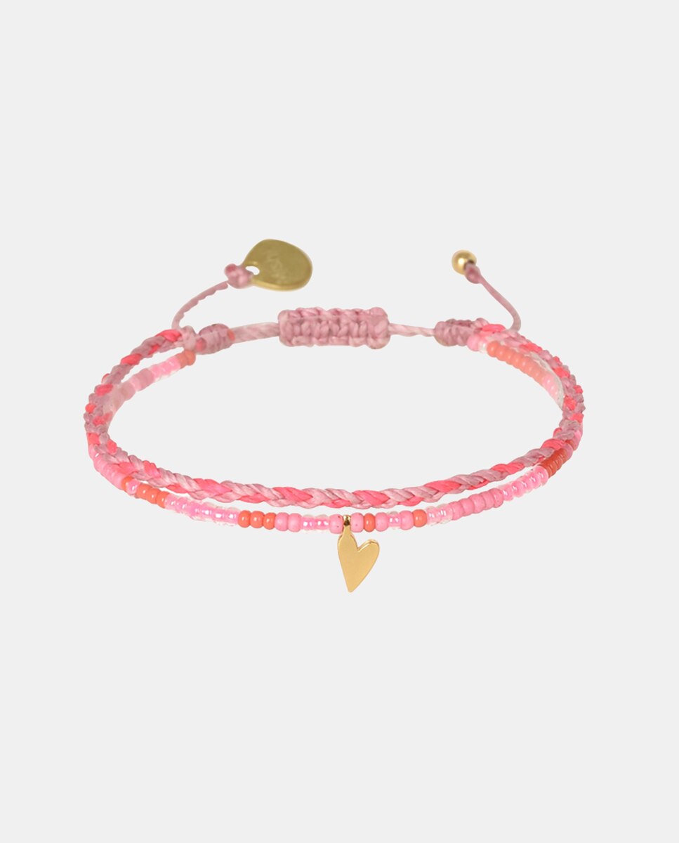 Pulsera Love Miyuki - Mishky - Rojo Rojo-2