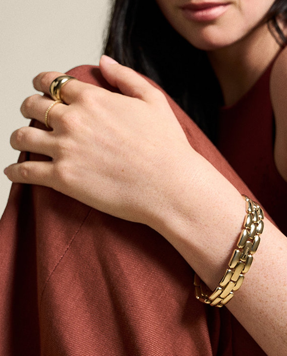 Pulseira Arden Watch Links de Aço - Dourado Ouro-5