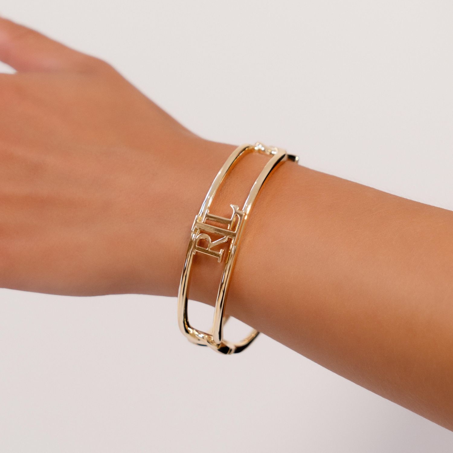 Imagen 2 de Pulsera Chambray dorado con logo - Lauren Ralph Lauren - Oro Oro