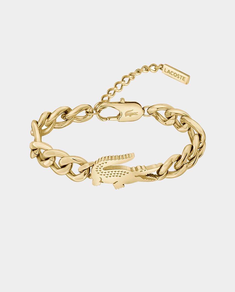 Pulsera Crocodile de oro amarillo con logo - Lacoste - Oro Oro-2