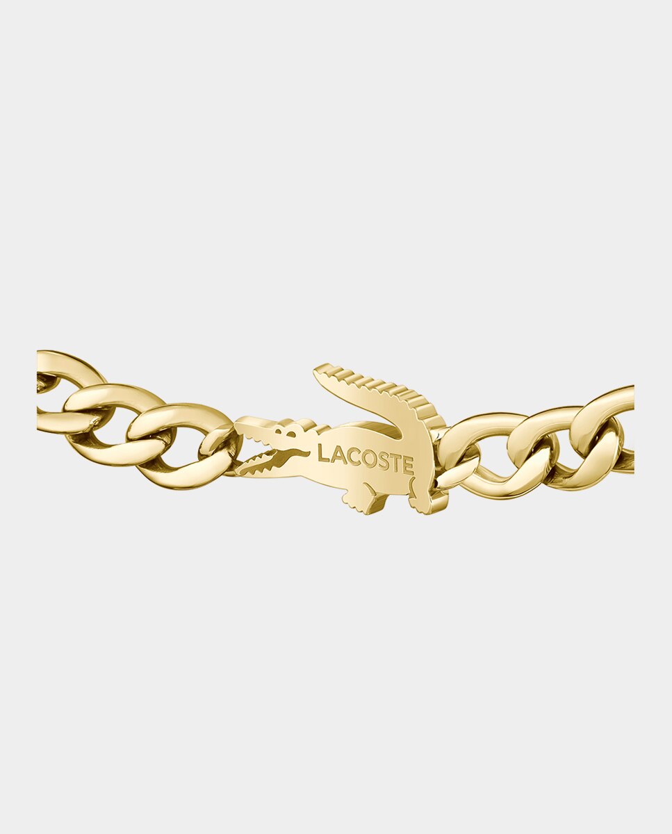Pulsera Crocodile de oro amarillo con logo - Lacoste - Oro Oro-3