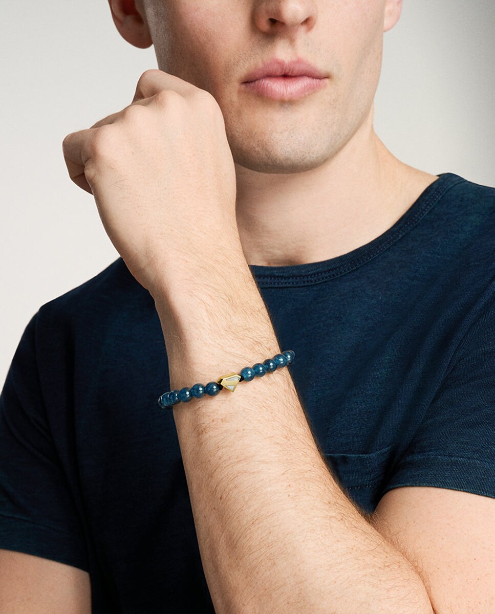 Pulsera de hombre Superman JFC04891998 de acero y cuarcita
