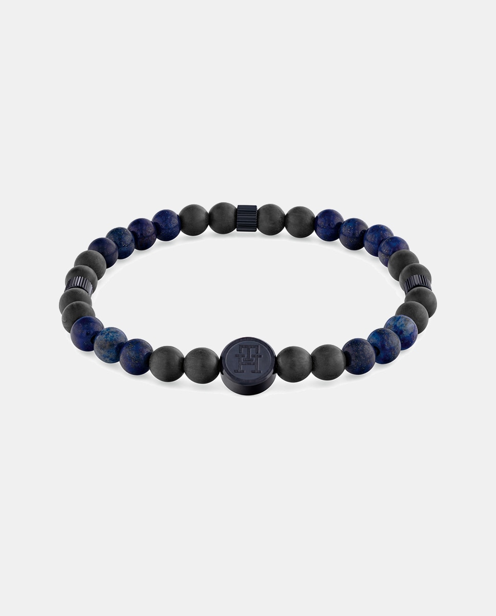 Imagen 0 de Pulsera de hombre TH85 Carbon de fibra de carbono con lapislázuli Azul