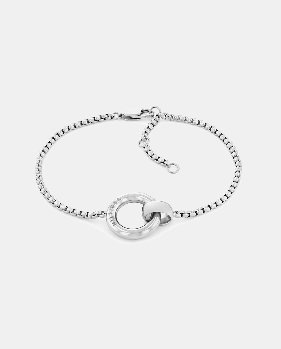 Imagen 0 de Pulsera Circles de acero Plata