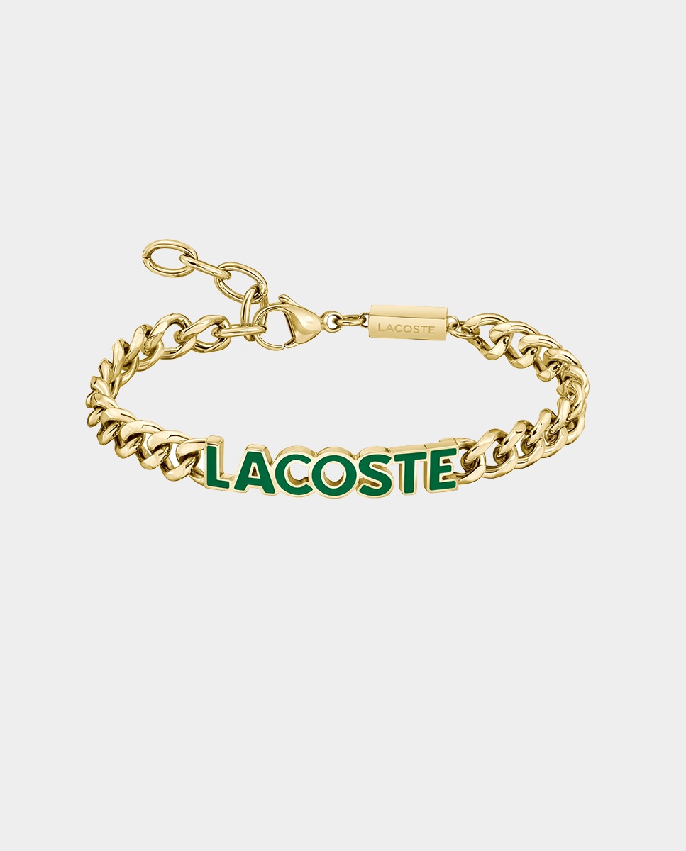 Pulsera de hombre Script de acero dorado · Lacoste · El Corte Inglés
