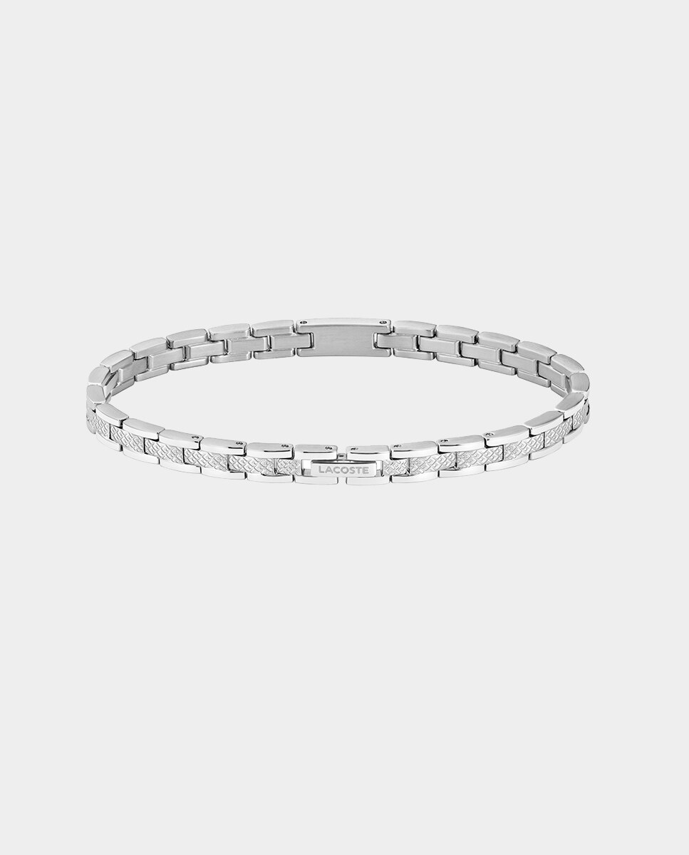 Imagen 0 de Pulsera Metroopole de acero con cocodrilo Plata