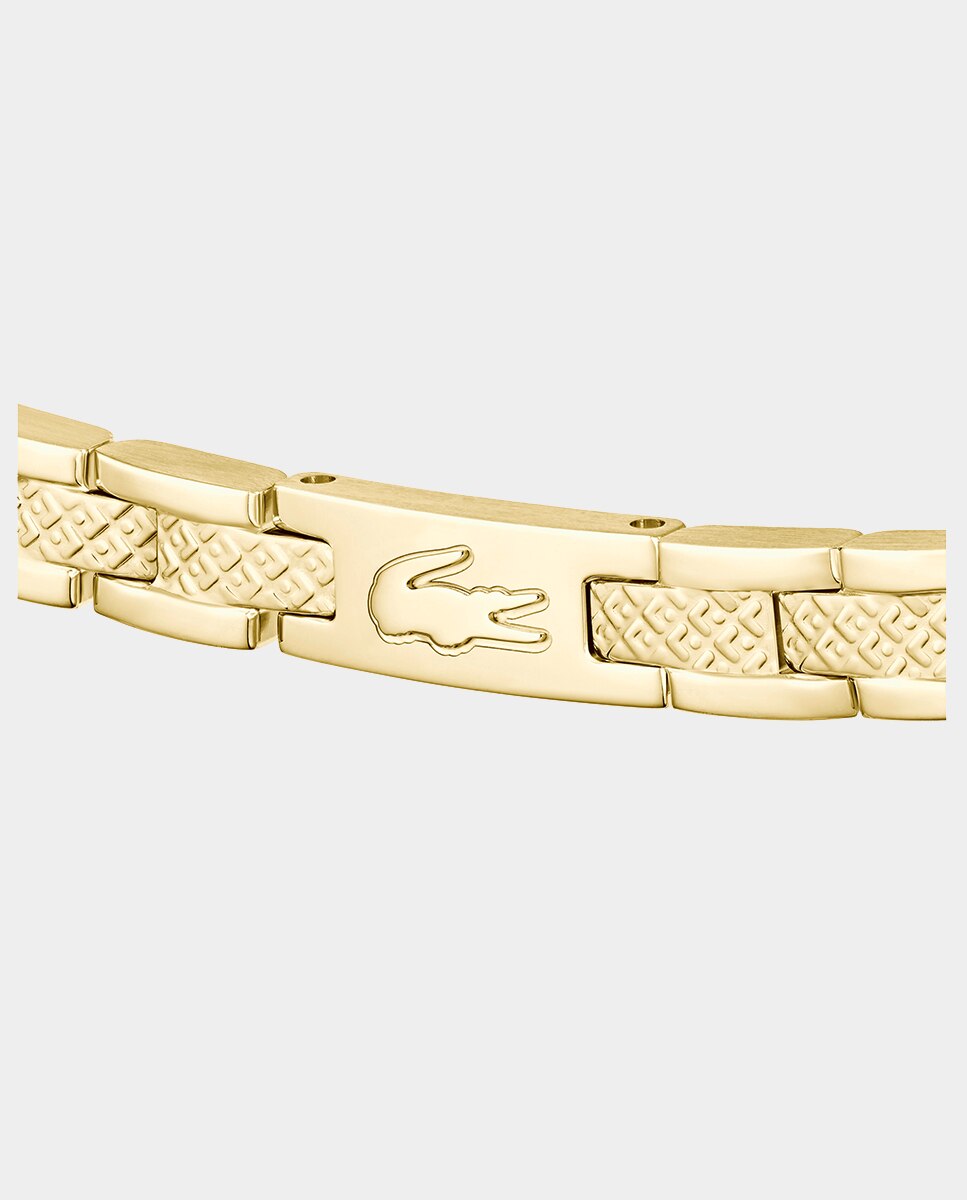 Pulsera Metroopole de acero con cocodrilo - Lacoste - Oro Oro-2