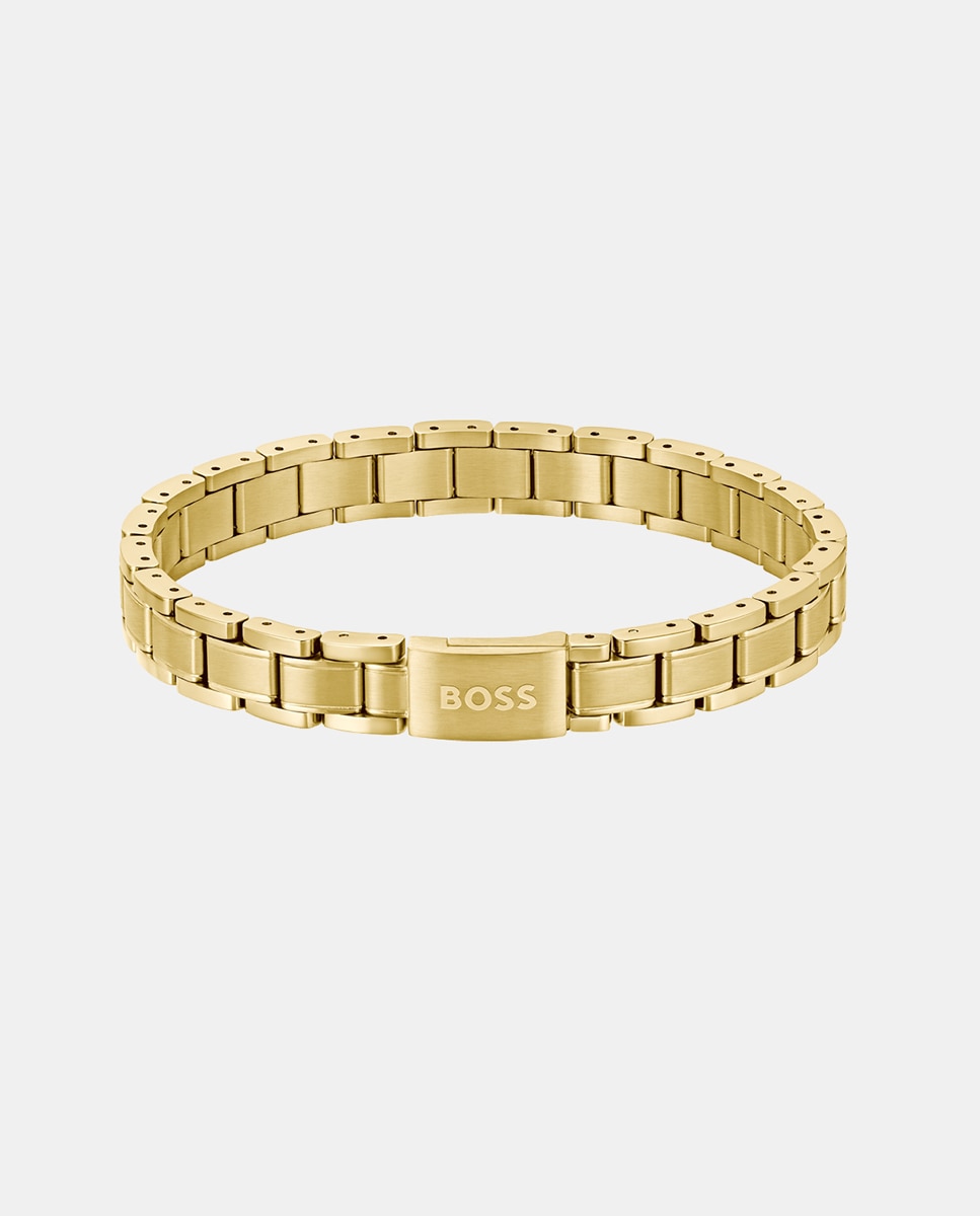 Pulseira Mtal Links Essential de Aço - Dourado Ouro-1