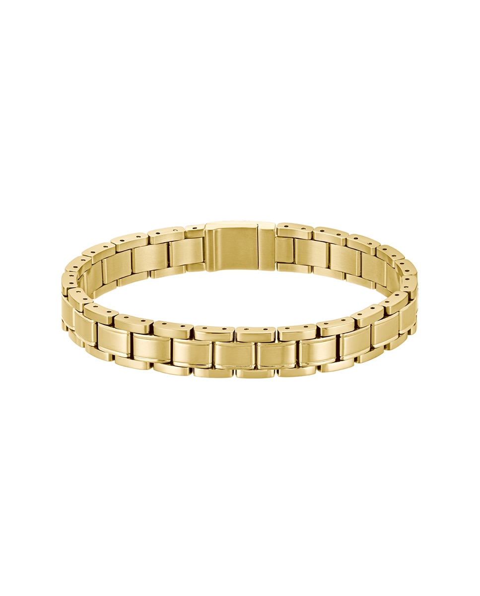 Pulseira Mtal Links Essential de Aço - Dourado Ouro-2