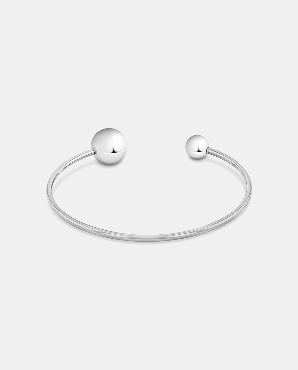 Pulsera Scupltural Bubbles de acero y circonita - Calvin Klein - Blanco Blanco-3