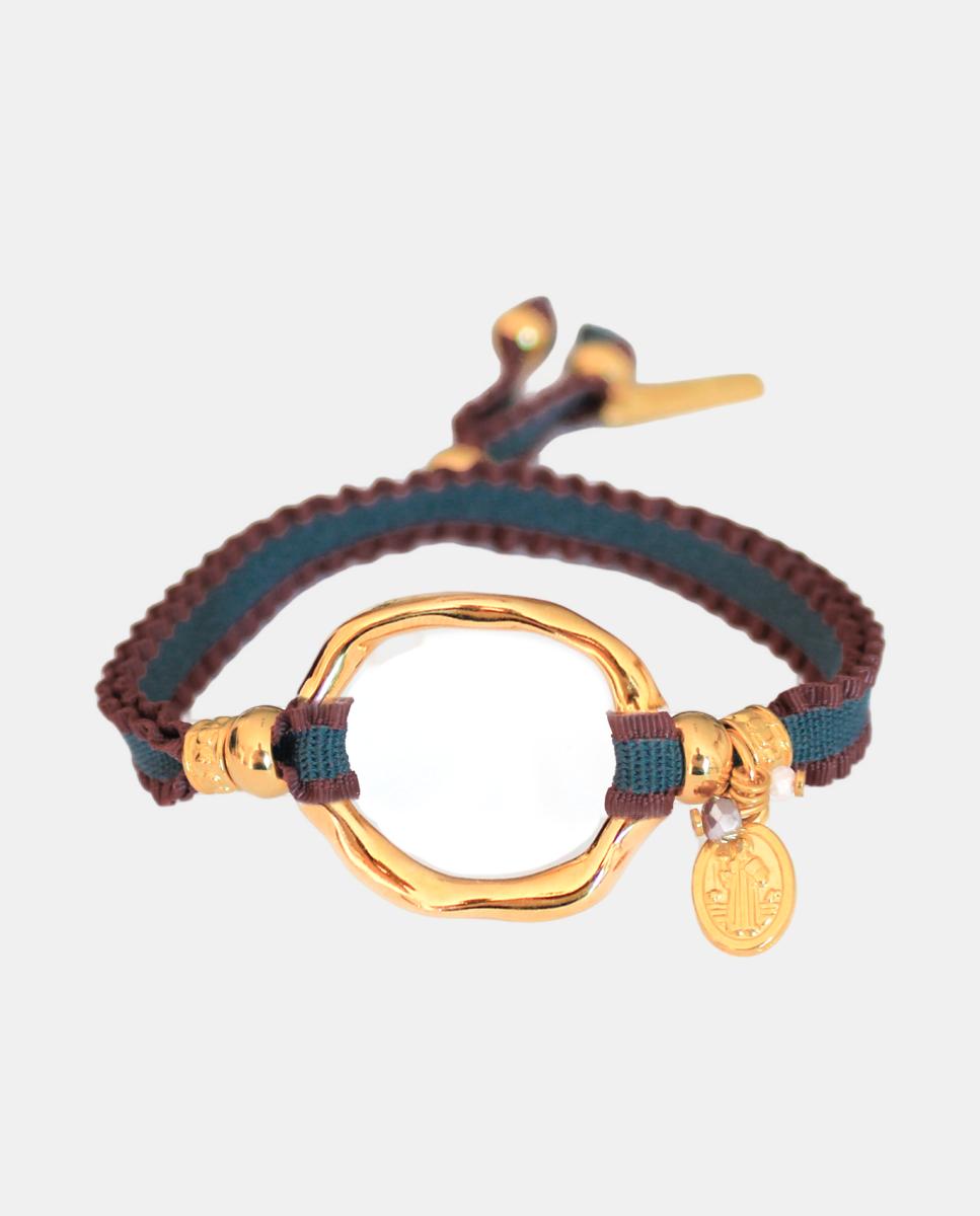 Imagen 0 de Pulsera Aro Labrado San Benito Blanco