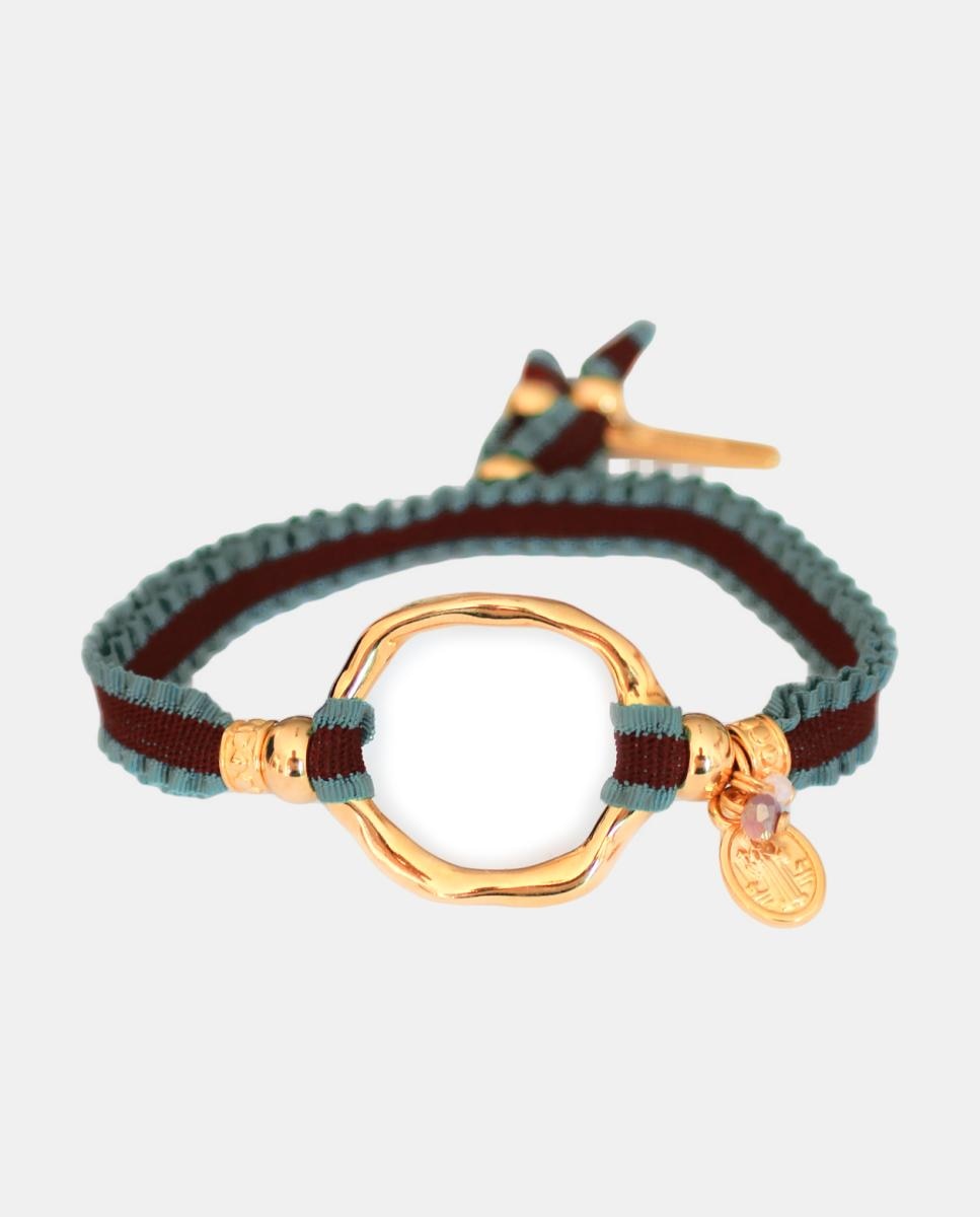 Imagen 0 de Pulsera Aro Labrado San Benito Blanco